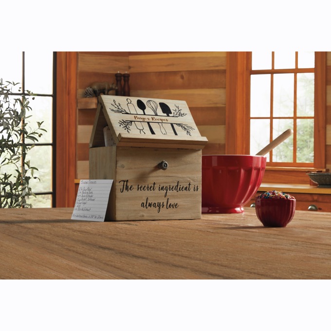 Recipe Box with Stand, , large