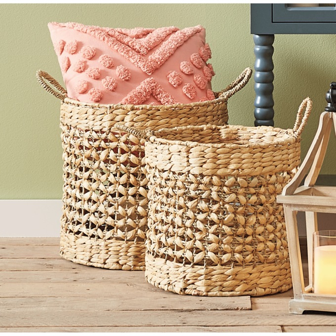 Set of 2 Woven Nesting Baskets, , large