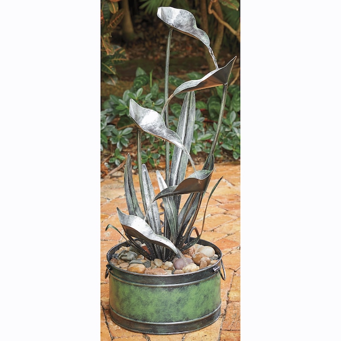 Metal Leaf Fountain, , large