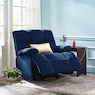 Microfiber Swivel Rocker Recliner, , large