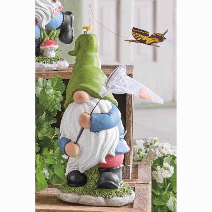 Butterfly Catching Solar Gnomes, , large