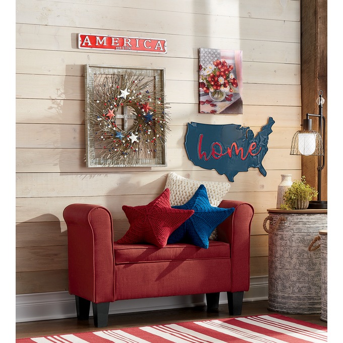 America Enamel Sign, , large