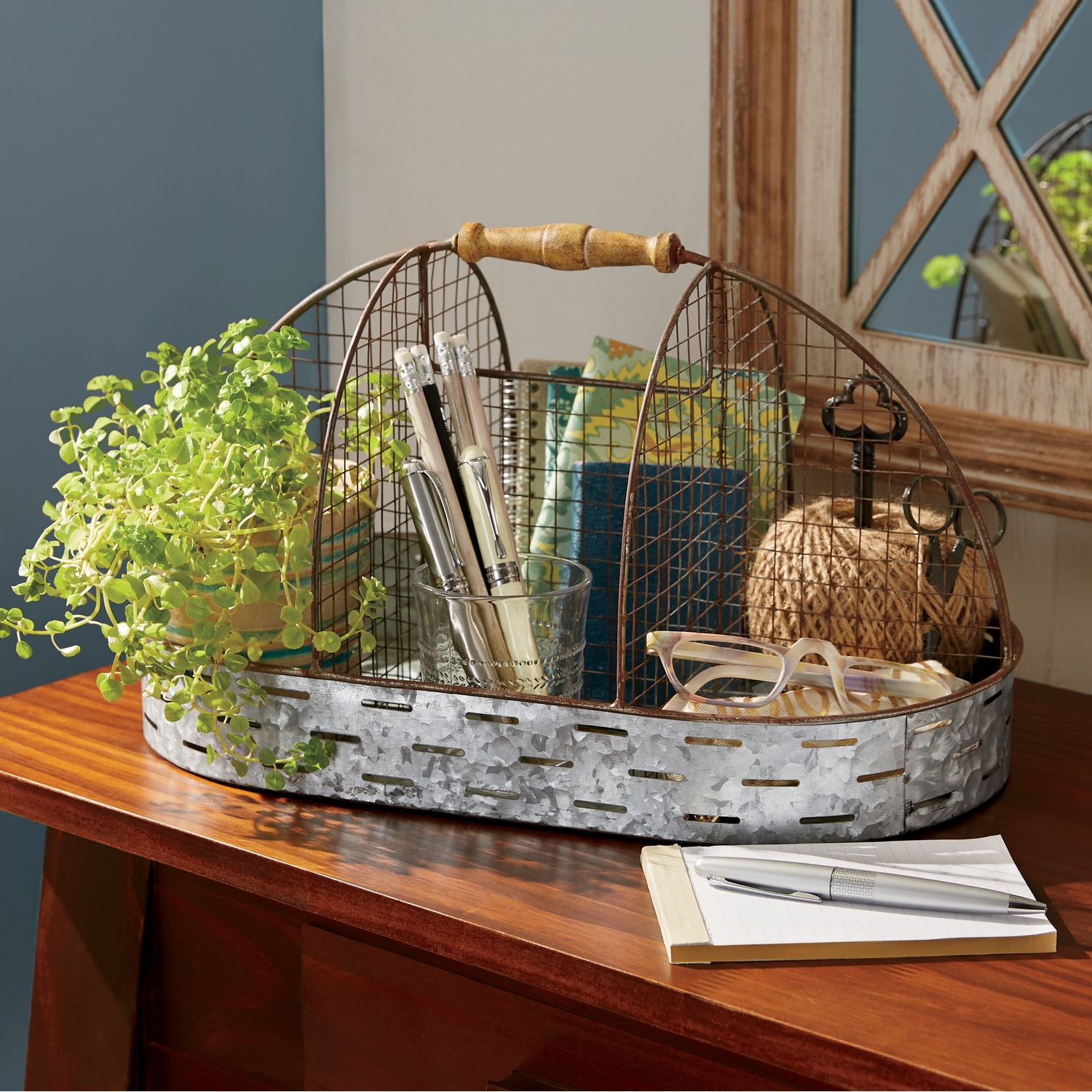 Galvanized Caddy with Handle | Country Door