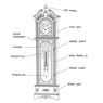 Westminster Grandfather Clock, , large