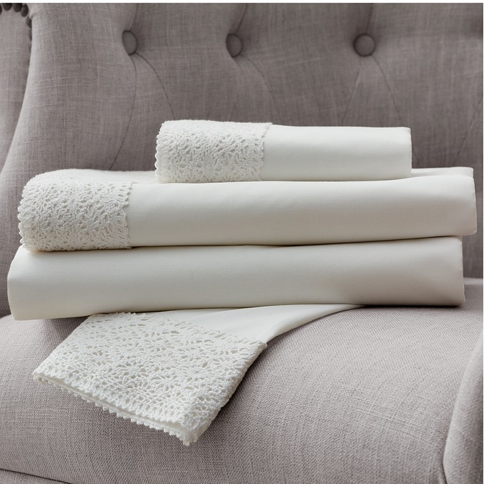 Lace-Trim Sheet Set, , large