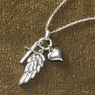 Wings/Cross Charm Pendant, , large