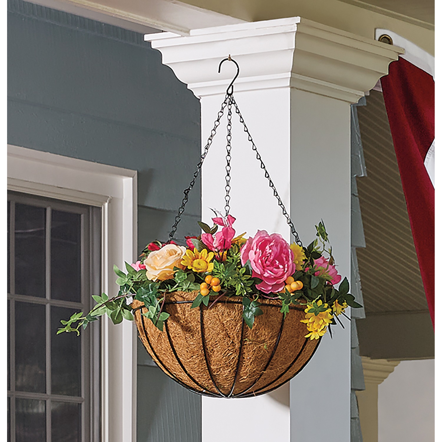 Colorful Outdoor Hanging Basket | Country Door
