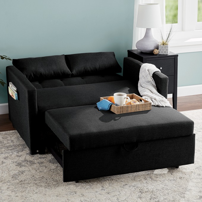 Cali Convertible Sleeper Loveseat, , large
