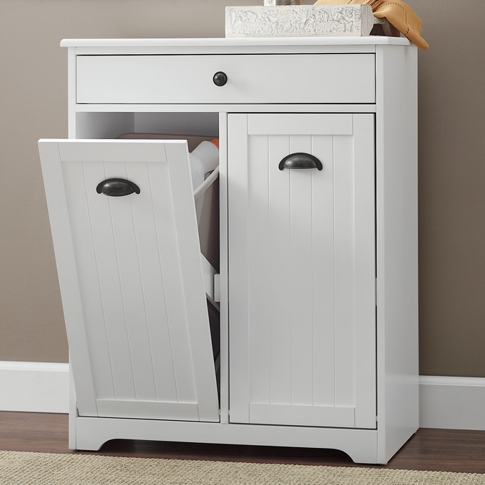 Country Double Trash Bin