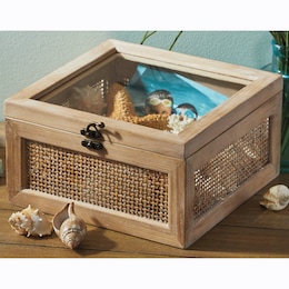 Decorative Natural Woven Box, , large