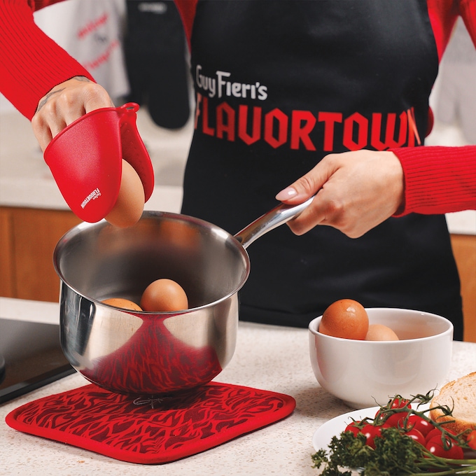 Guy Fieri Flavortown 10-Piece Stainless Steel Cookware Set, , large