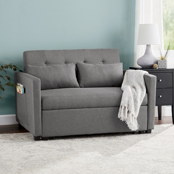 Cali Convertible Sleeper Loveseat, , large