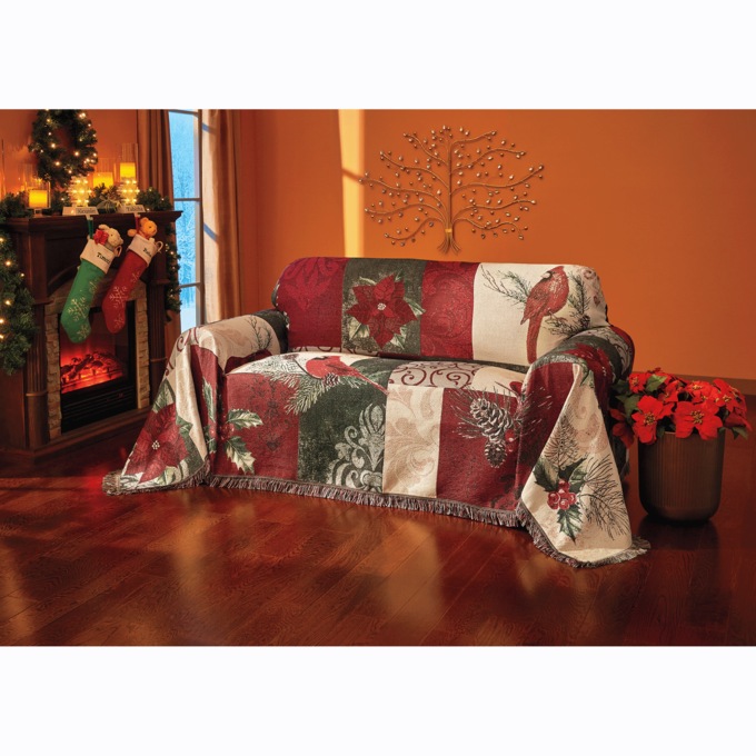 Christmas tapestry throws online