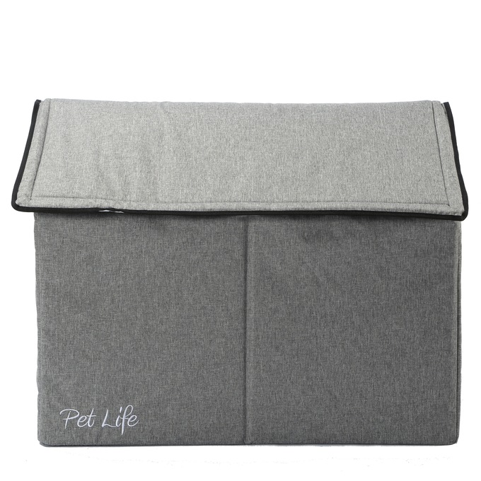 Pet Life Hush Puppy Collapsible Electronic Heating and Cooling Smart Pet House, , large