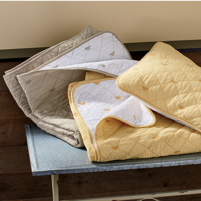 Honey Bee Oversized Quilt and Sham, , large