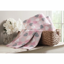 Hearts Cotton Sheet Set, , large