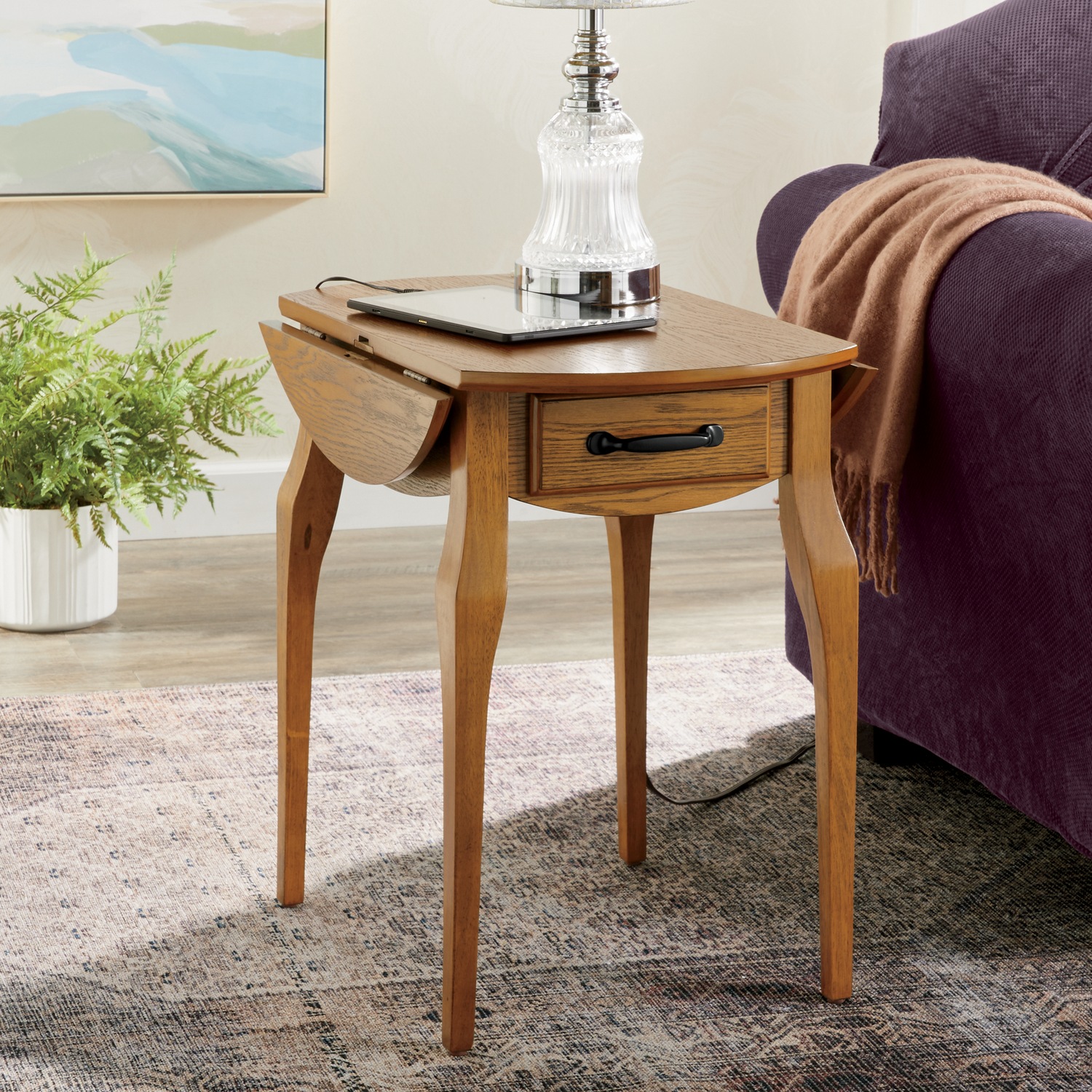Powered on sale end table