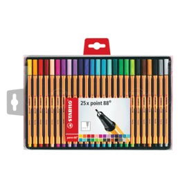 Stabilo Point 88 Wallet 25-Color Pen Set, , large
