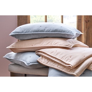 Railroad Stripe X-Stitch Quilted Standard Sham, , large