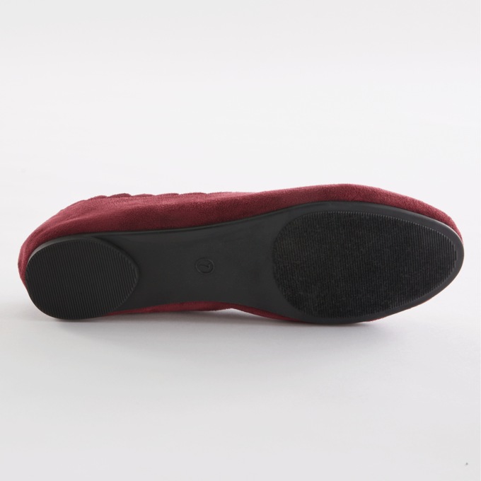 Scalloped Faux-Suede Flat for Women, , large