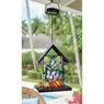 Solar Glass Butterfly Bird Feeder, , large