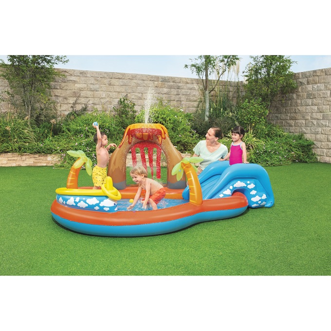 Bestway Lava Lagoon Inflatable Water Play Center, , large