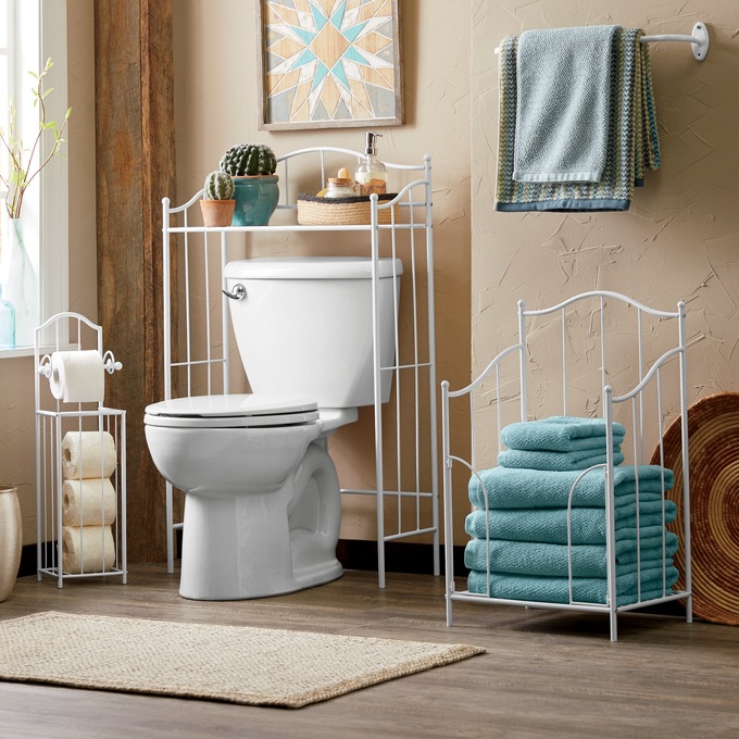3-Piece Luna Bathroom Set, White, large