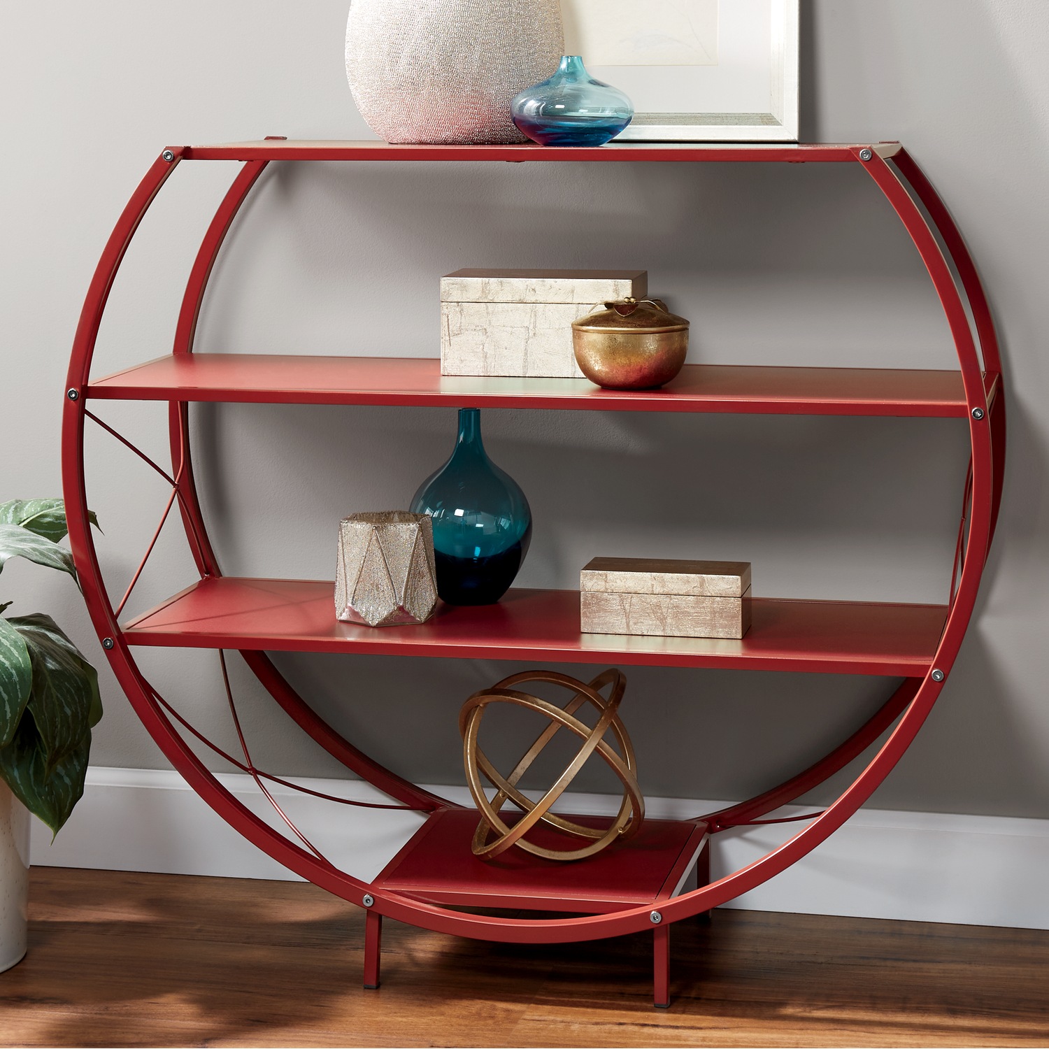 4Tier Curved Shelf Country Door