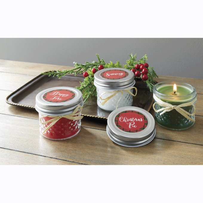 Set of 3 Mini Jar Candles, , large