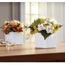 Hydrangea in Embossed Ceramic Pot, , large