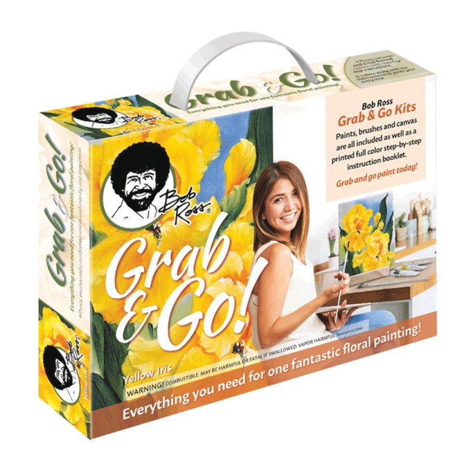 Bob Ross Grab & Go Floral Painting Kit, , large