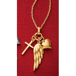 Wings/Cross Charm Pendant, , large