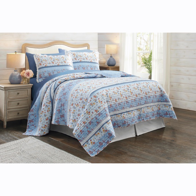 Betty Lace 3-Piece Quilt Set, , large