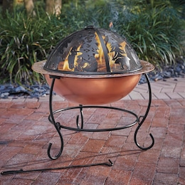 Bears in the Woods Laser-Cut Firepit, , large
