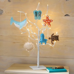 Set of 6 Coastal Ornament Set, , large
