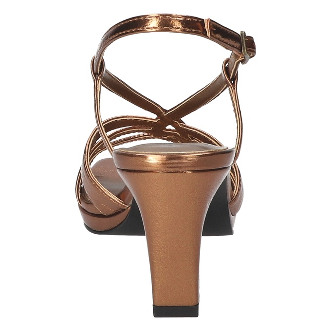 Easy Street Metallic Valorie Sandal, Bronze Crinkled, large