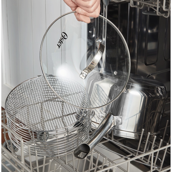 Oster 4.8-Quart Stainless Steel Deep Fryer Set with Basket and Lid, , large