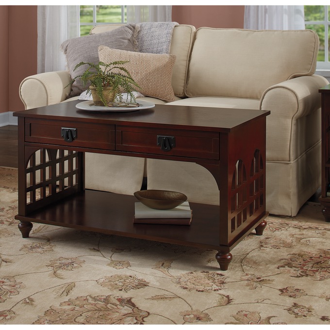 Arched Mission Coffee Table, , large