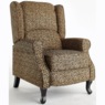 Microfiber Wingback Recliner, Leopard Print, large
