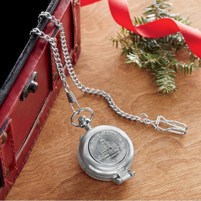 JFK Bicentennial Half Dollar Pocket Watch, , large