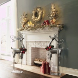 Lit Frosted Berry Floral Collection, , large