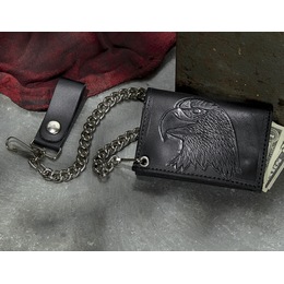 Eagle Leather Chain Wallet, , large