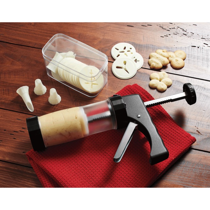 24-Piece Cookie Press Set with Storage Case, , large