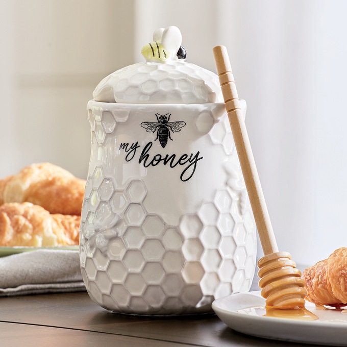 Bee Honey Jar, , large