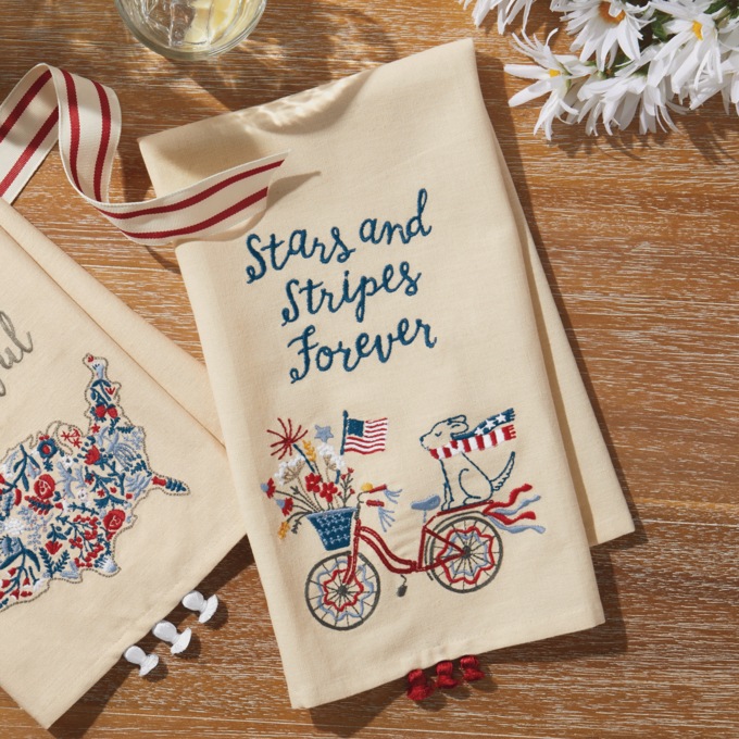 Stars and Stripes Forever Kitchen Towel, , large