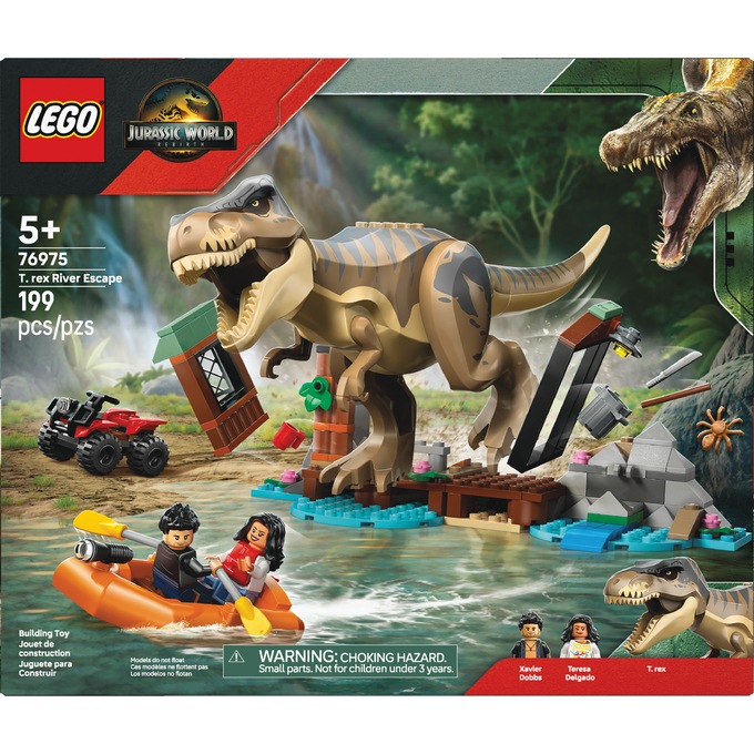 LEGO Jurassic World T-Rex River Escape, , large