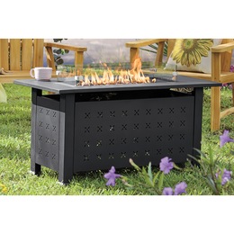 43&quot; Rectangular Propane Fire Pit, , large