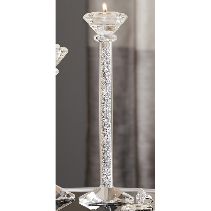 Tall Encrusted Candlestick, , large