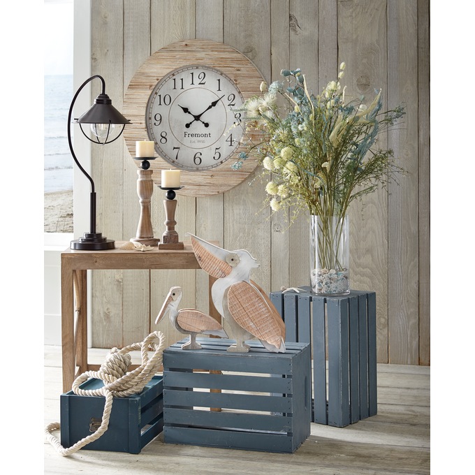 Distressed Coastal Wall Clock Country Door
