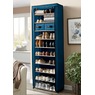 10-Layer Shoe Rack, Teal, large